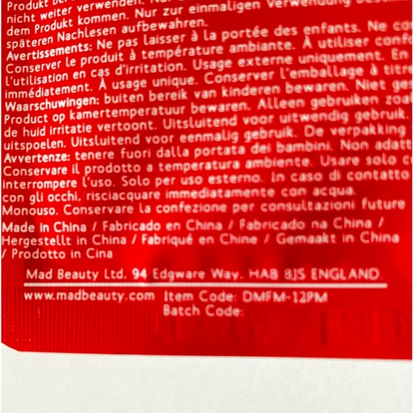 DISNEY MINNIE MOUSE Rose Water Face Mask - Mad Beauty 1 BRAND NEW PACK PER SALE - Picture 4 of 5